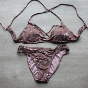 Tilly's bathing suit, multicolor brown, size S